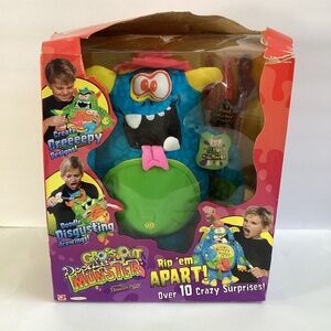 Vintage 2006 Blue Bear Gross Out Doodle Monster Plush Pull Apart Doll New